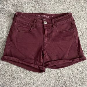 NWT American Eagle Outfitters MIDI Super Stretch Jean Shorts- 6